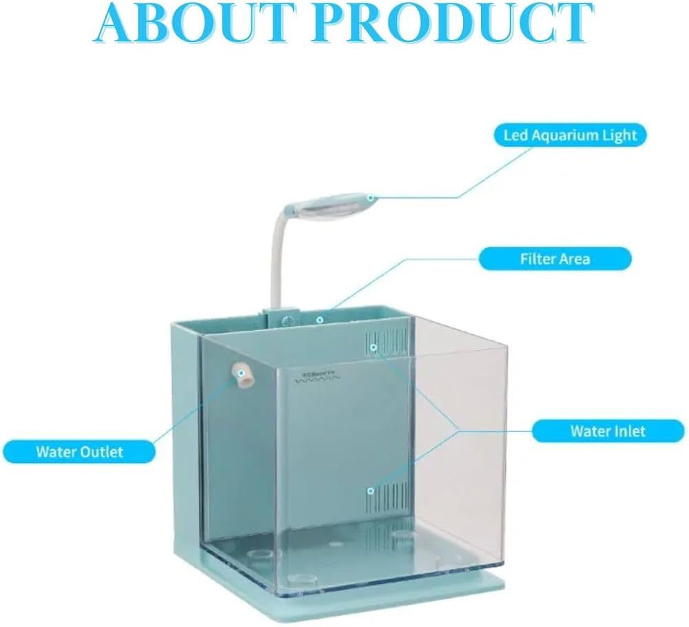 Compact Acrylic Fish Aquarium Tank - Image 3