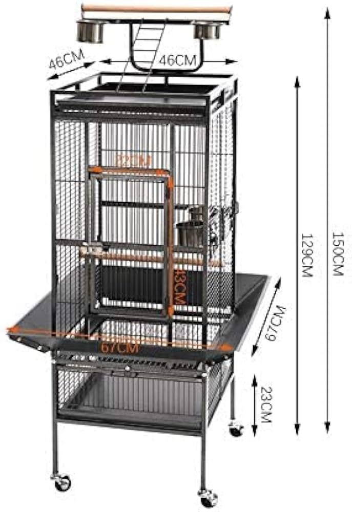 Foldable Metal Bird Cage - Image 2
