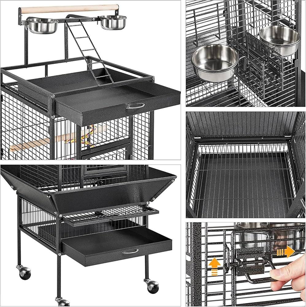 Foldable Metal Bird Cage - Image 3